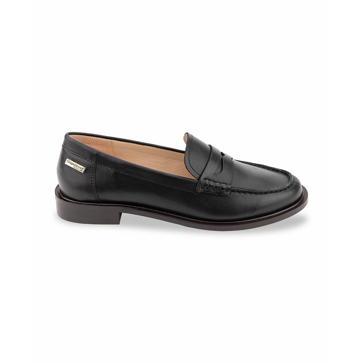 Mocassins en cuir Lucie noir, LES TROPEZIENNES PAR M.BELARBI