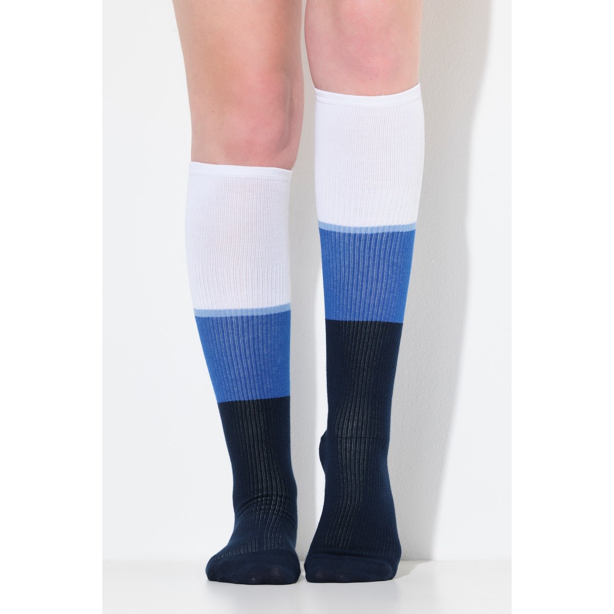 Bas de compression (hauteur genou) bleu nuit, ULLA POPKEN