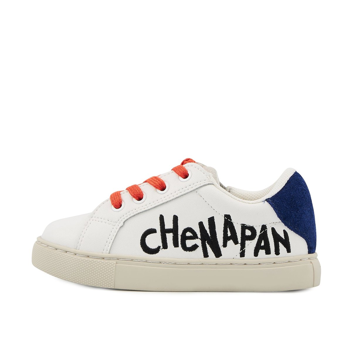 Baskets Enfant En Cuir Mini Simone Adorable Chenapan blanc, BONS BAISERS