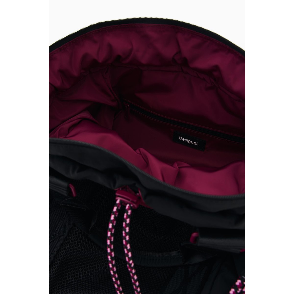 Sac à dos nylon moyen noir, DESIGUAL