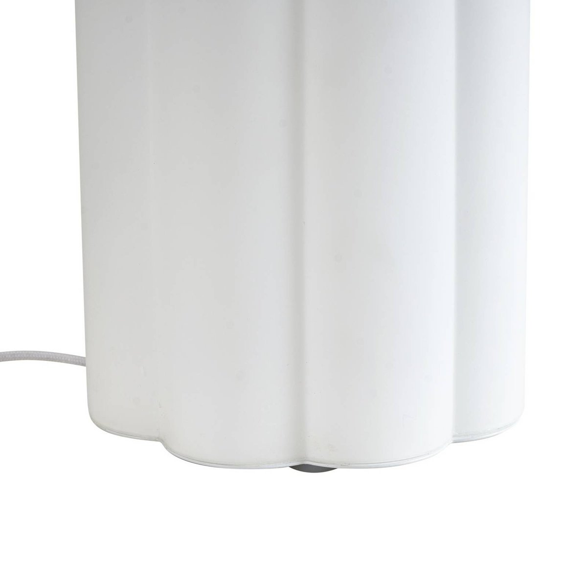 Lampe à poser en verre moderneLED, Lunja blanc, LUCANDE