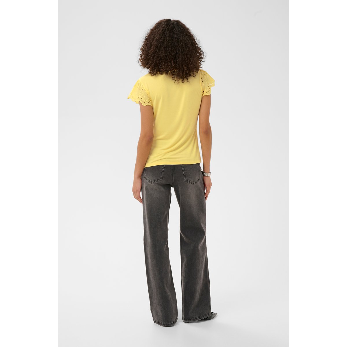 T-shirt à manches courtes jaune mellow yellow, KAFFE