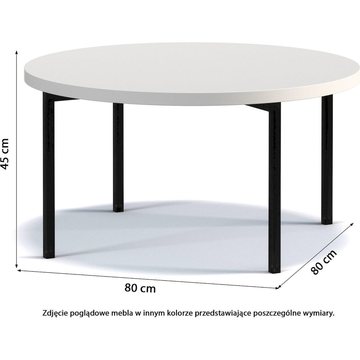 Table basse ronde collection KORTALA blanc, RECOLLECTION