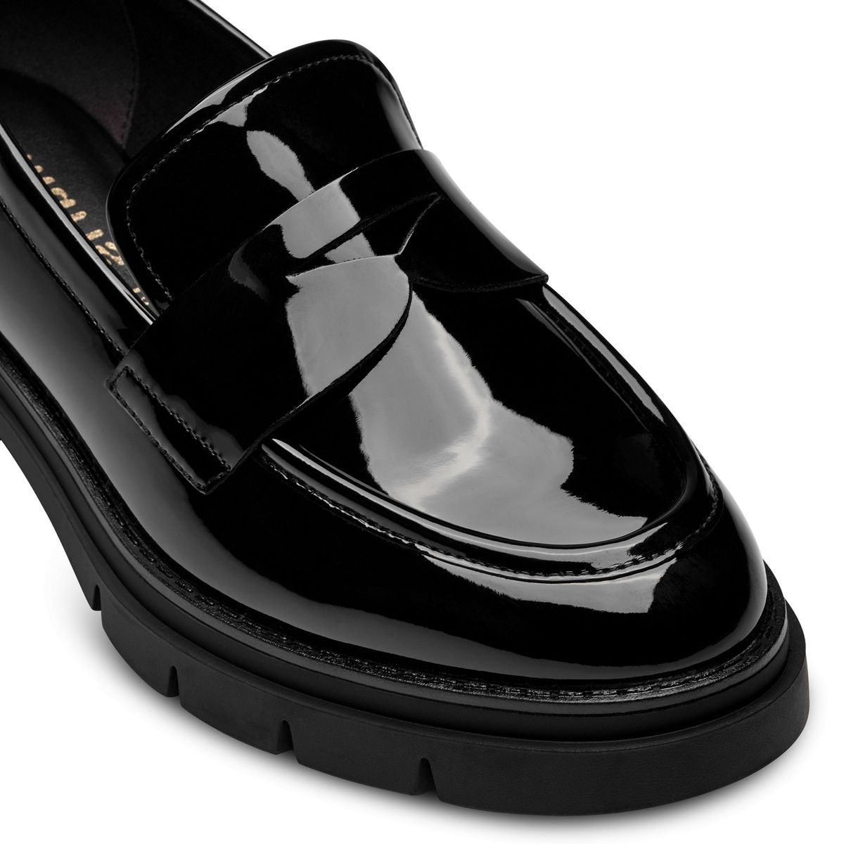 Slipper femme noir laque, TAMARIS