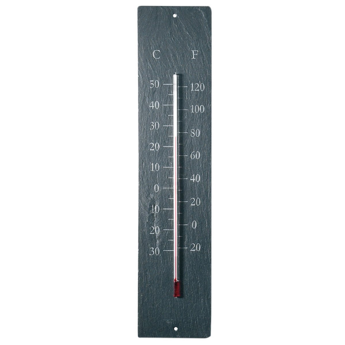 Thermomètre Géant en schiste couleur unique, ESSCHERT DESIGN