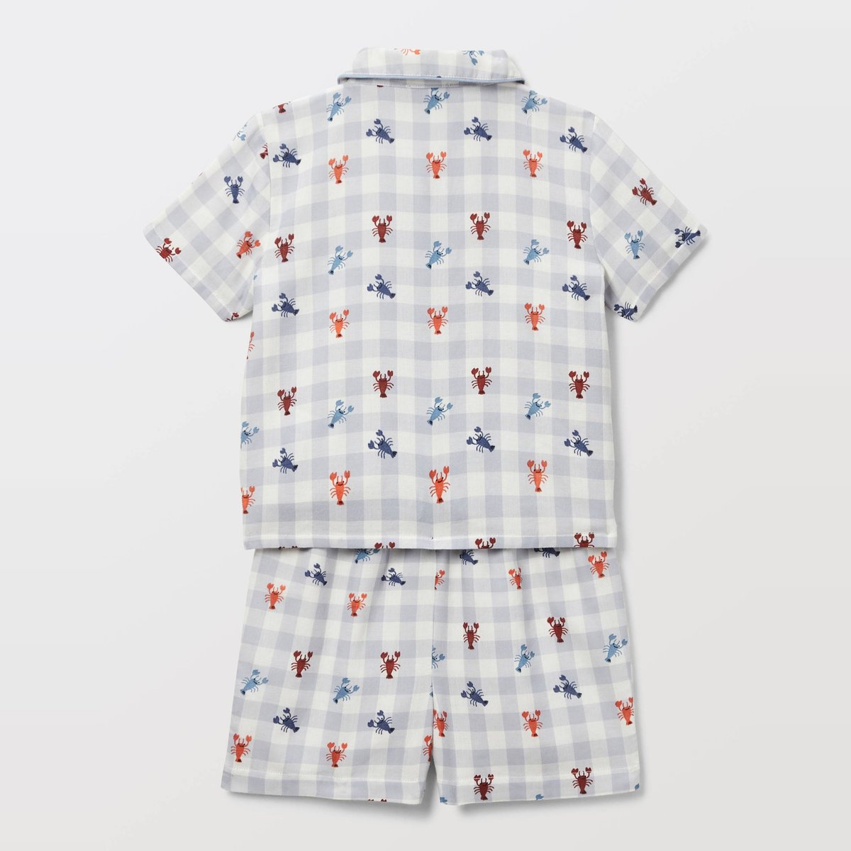 Pyjama court imprimé en gaze de coton averse, BOUT'CHOU