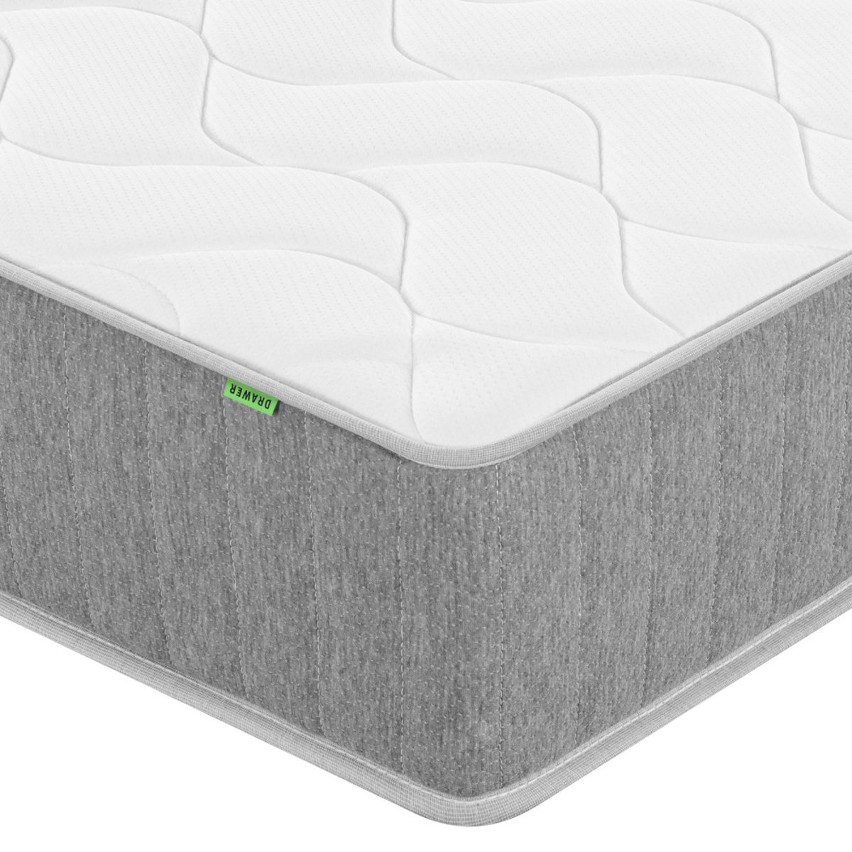 Matelas 100% ressorts, accueil ferme, épaisseur 21cm- NUVIA couleur unique, DRAWER