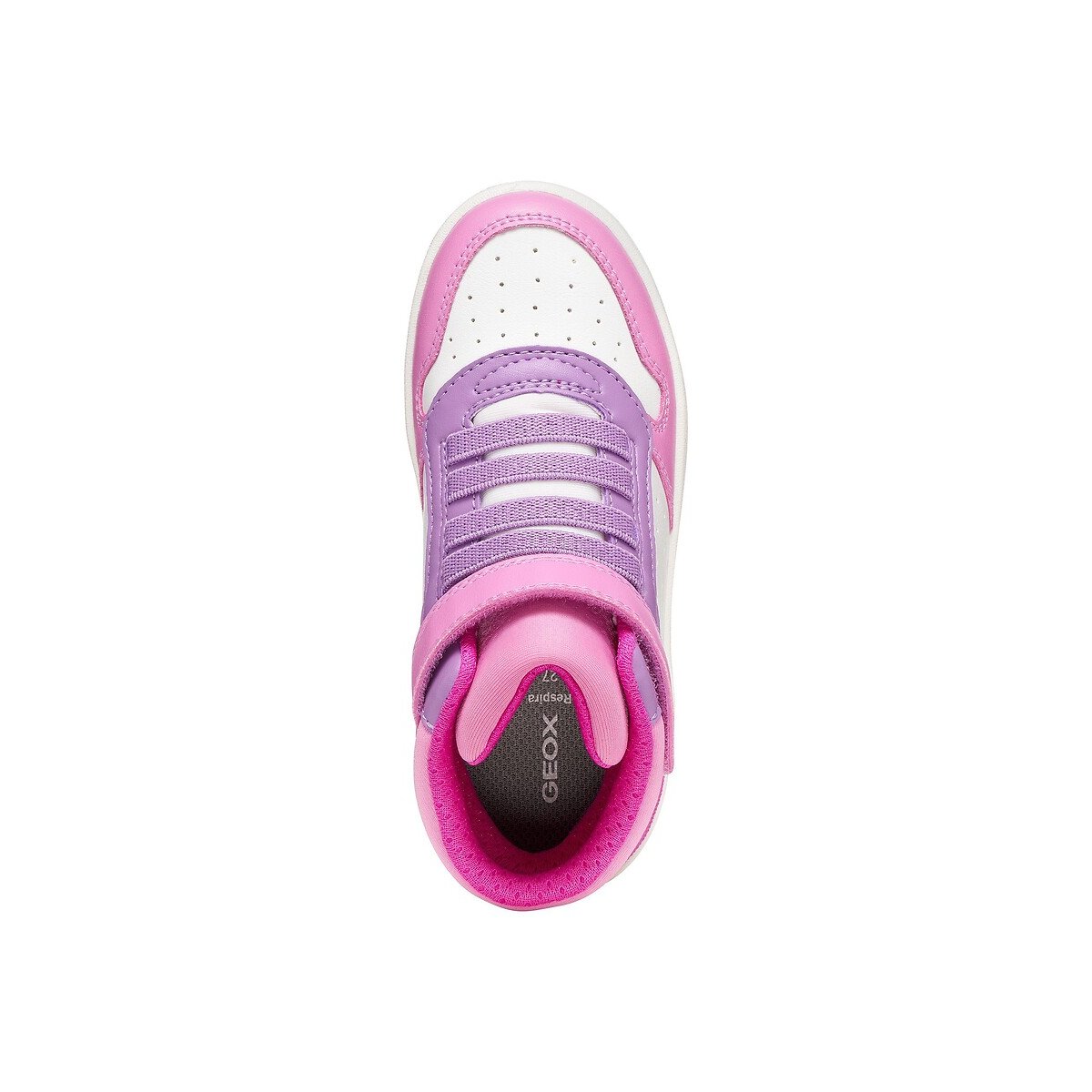 Kids Washiba High Top Trainers white/pink, GEOX