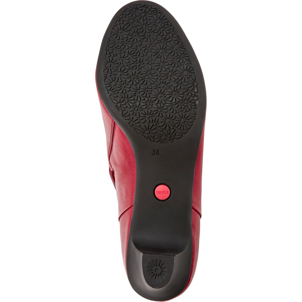 Bottines Helena Cuir rouge, CAMPER