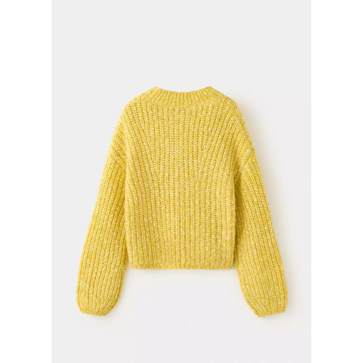 Pull côtelé jaspé citron vert, MANGO KIDS