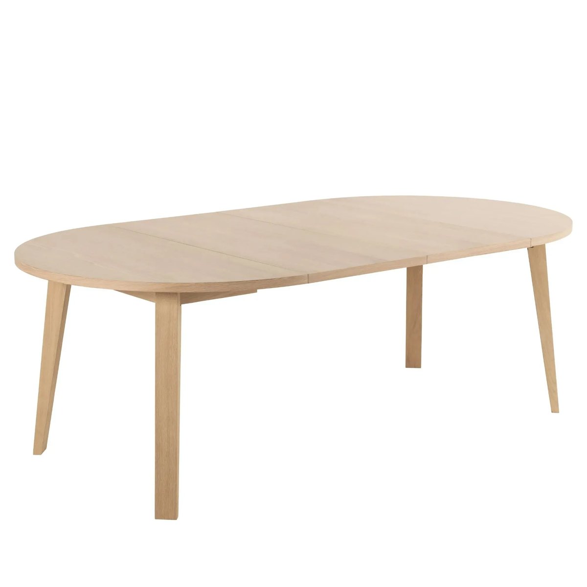 Table ronde extensible en chêne blanchi L120/220 4/8 places - ALISIA bois clair, HELLIN, DEPUIS 1862