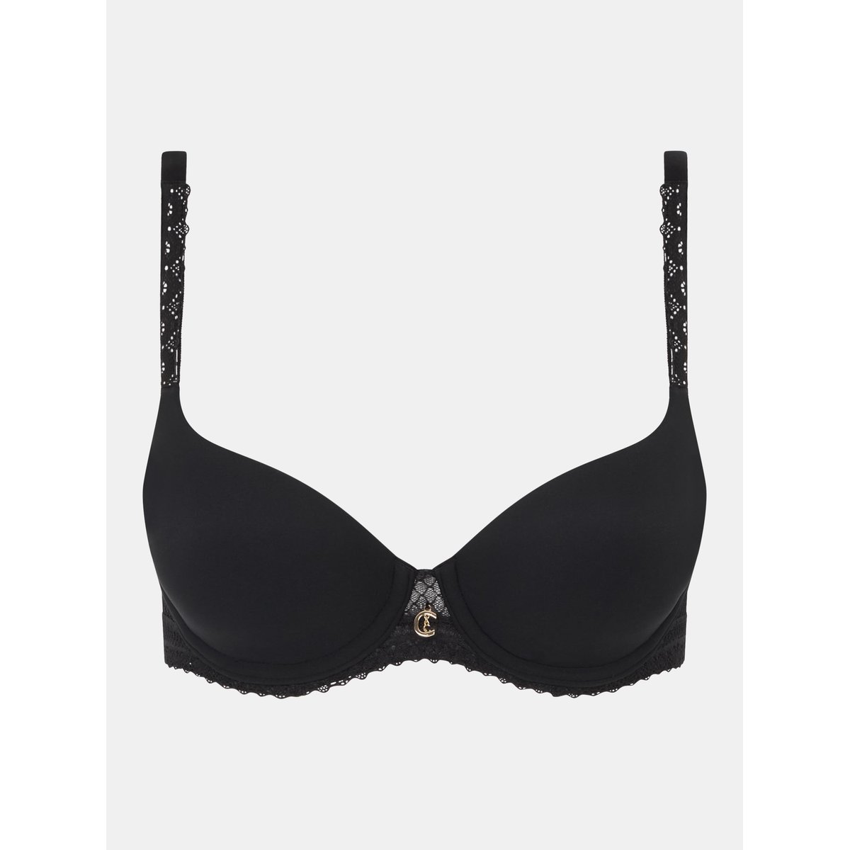 Soutien-gorge coques emboîtant ROMANCE noir, CHANTELLE