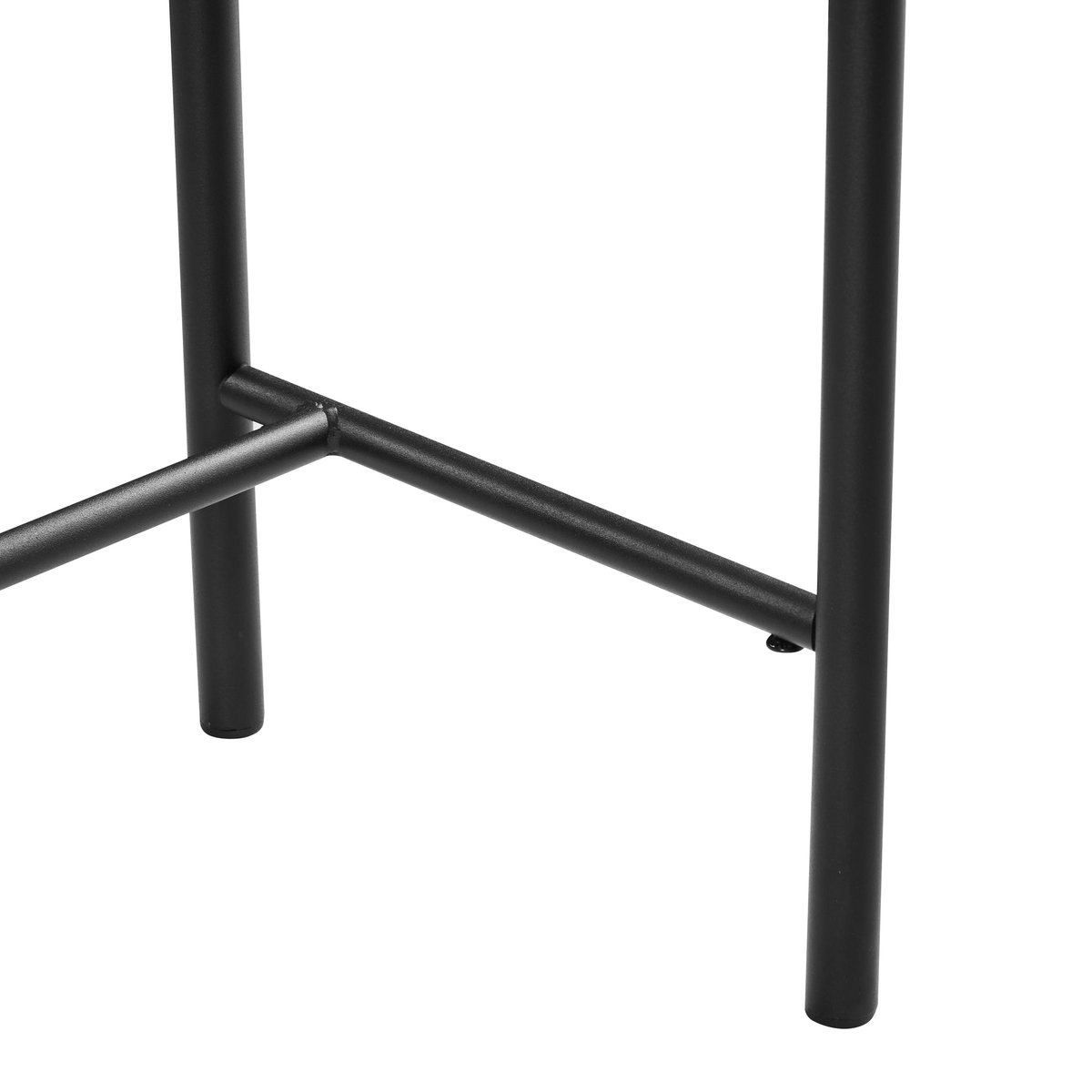 Console 2 tiroirs décor effet bois rainuré noir/naturel OLETTA bois naturel, PIER IMPORT
