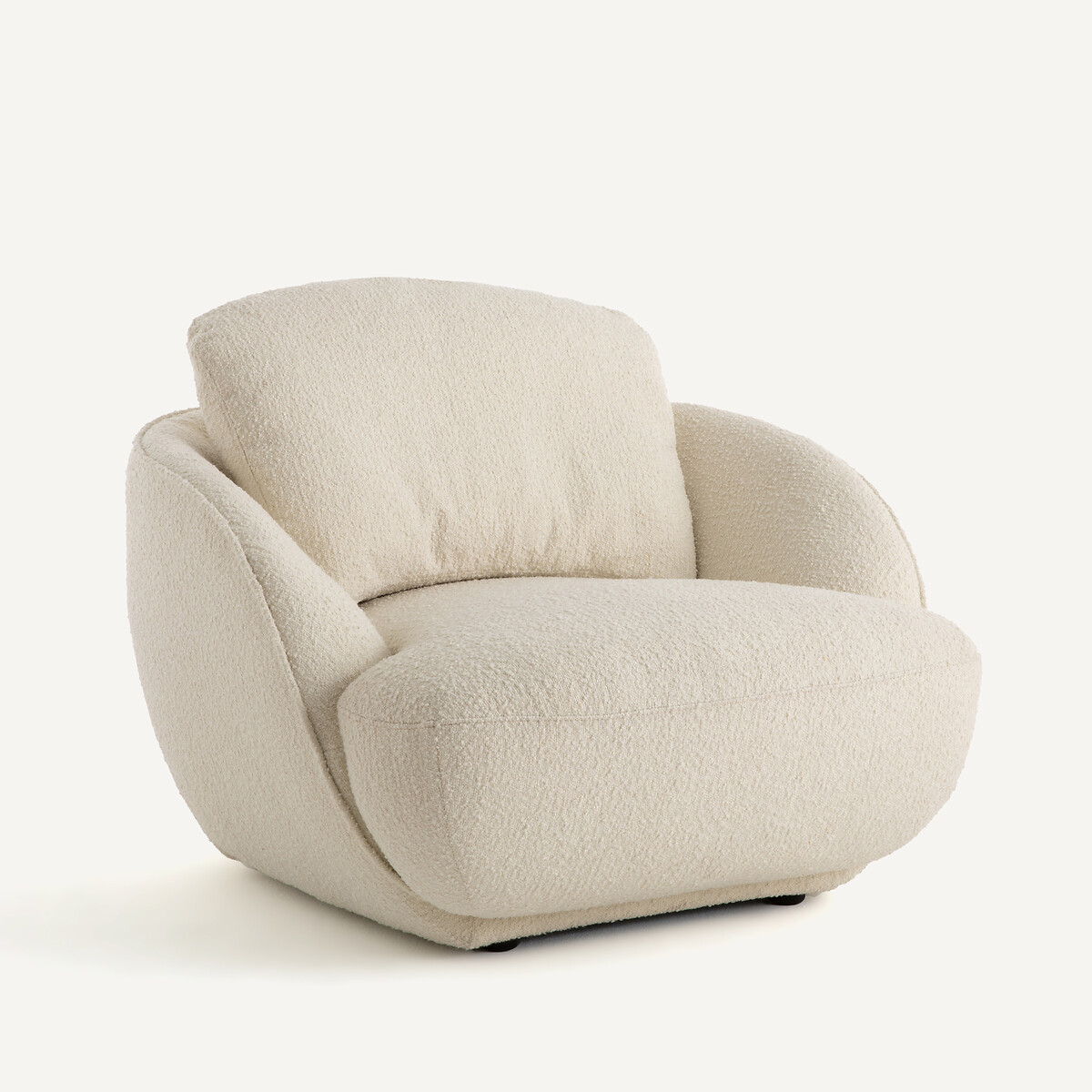 Poltrona a sfera XL, tessuto bouclé, ALPINE ecru , AM.PM