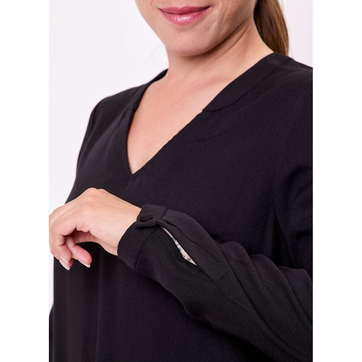 Blouse fluide col V GARYLY noir garily, PRINCESSE NOMADE