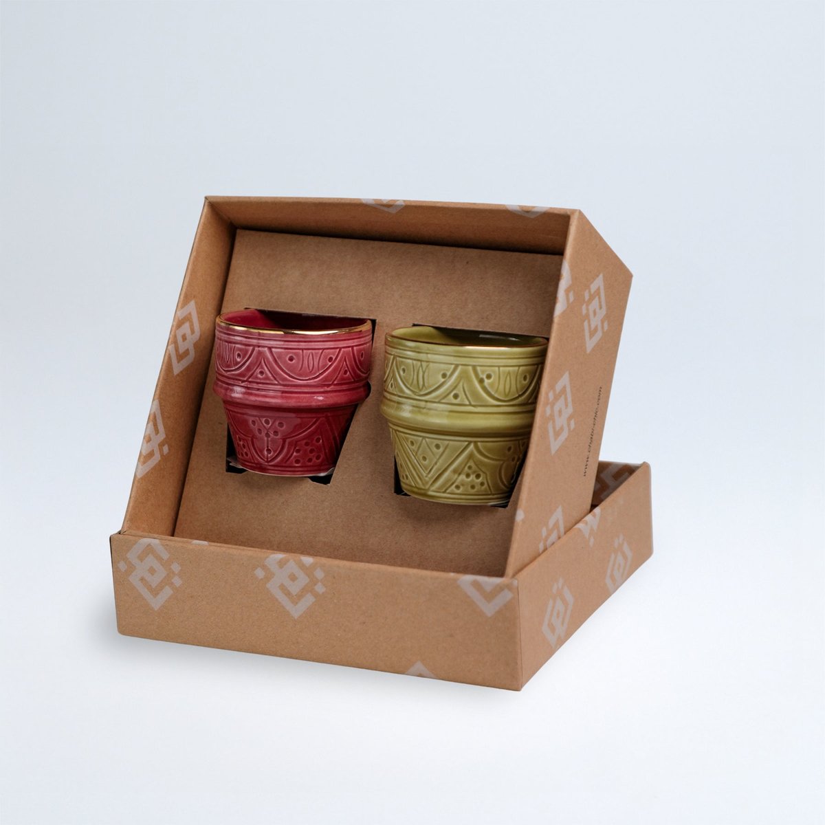 Lot de 2 tasses beldi EMPREINTE multicouleur, CHABI CHIC