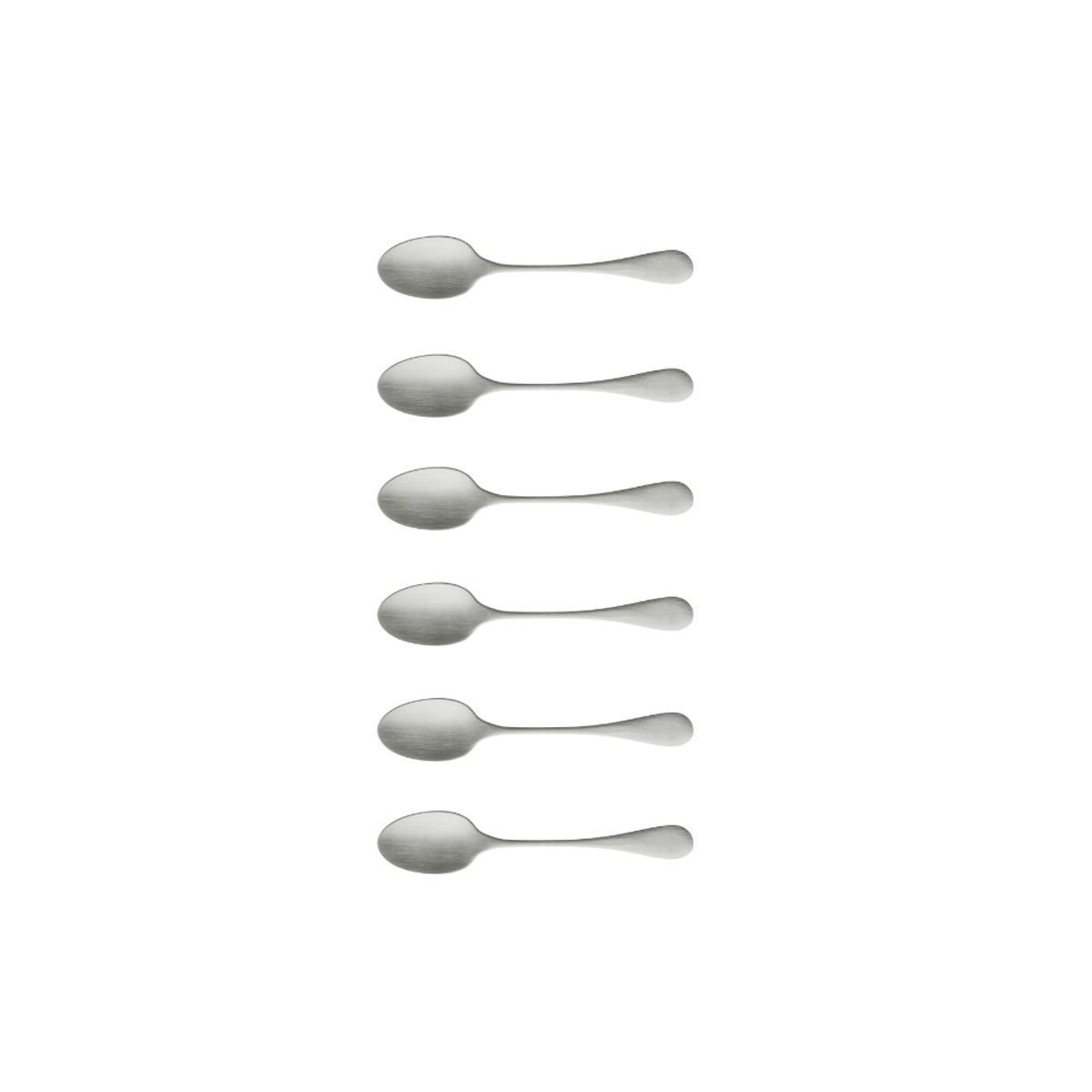 Set cuillères à café 6 pièces ANTIGO acier inoxydable brossé, COSTA NOVA