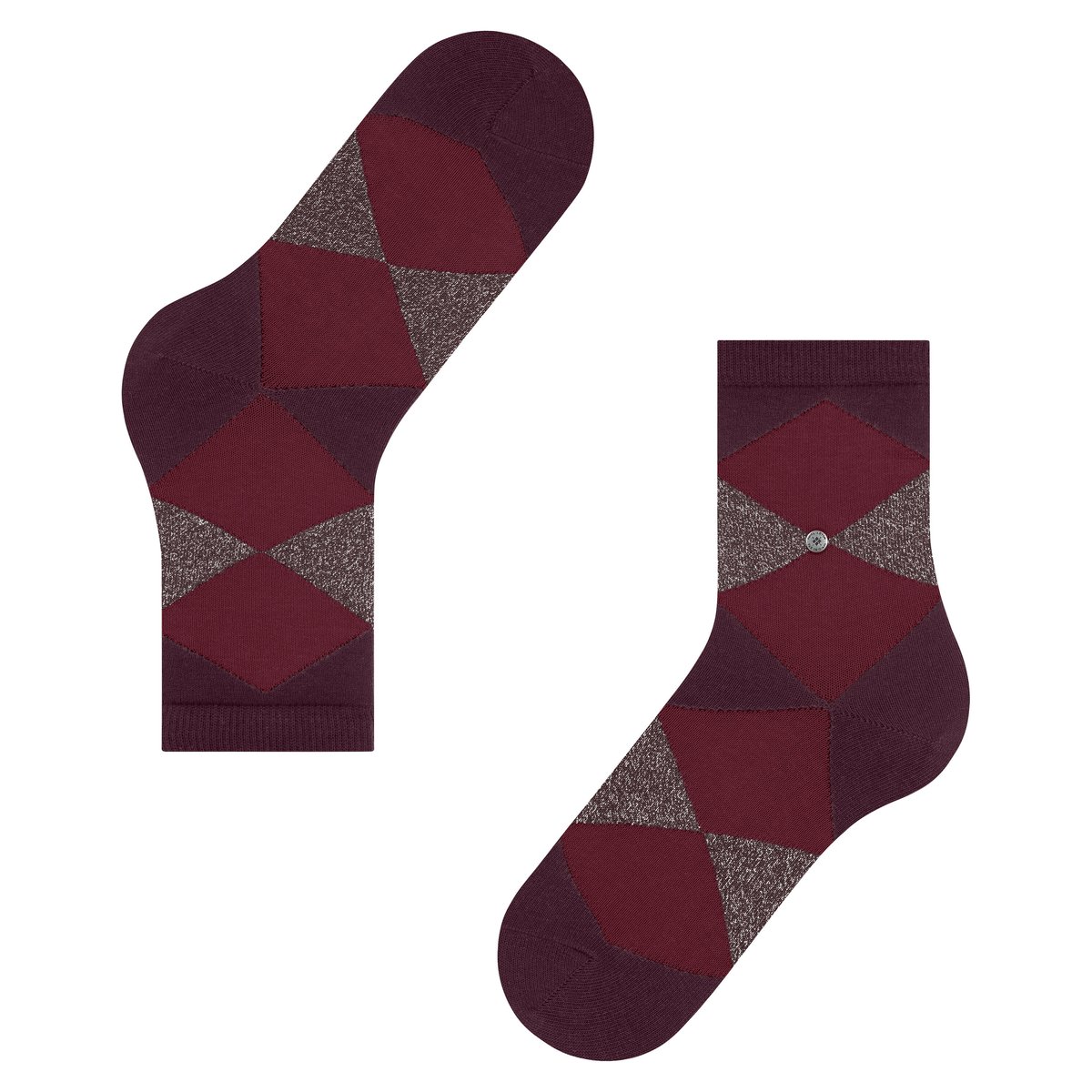Chaussettes Glitter Bonnie Opaque rouge, BURLINGTON