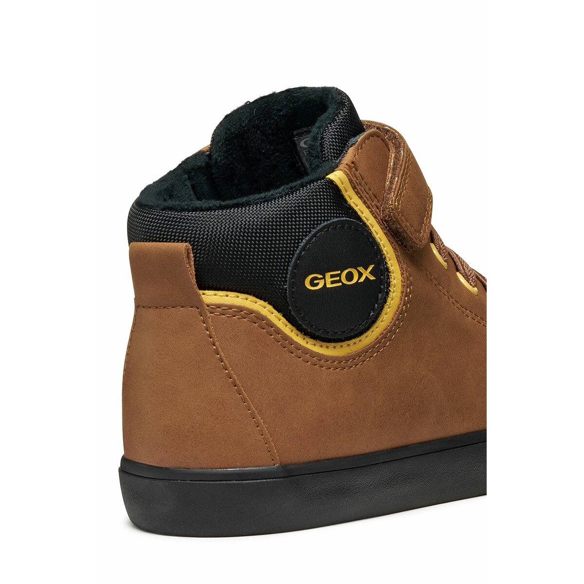 Kids Gisli Breathable High Top Trainers brown, GEOX