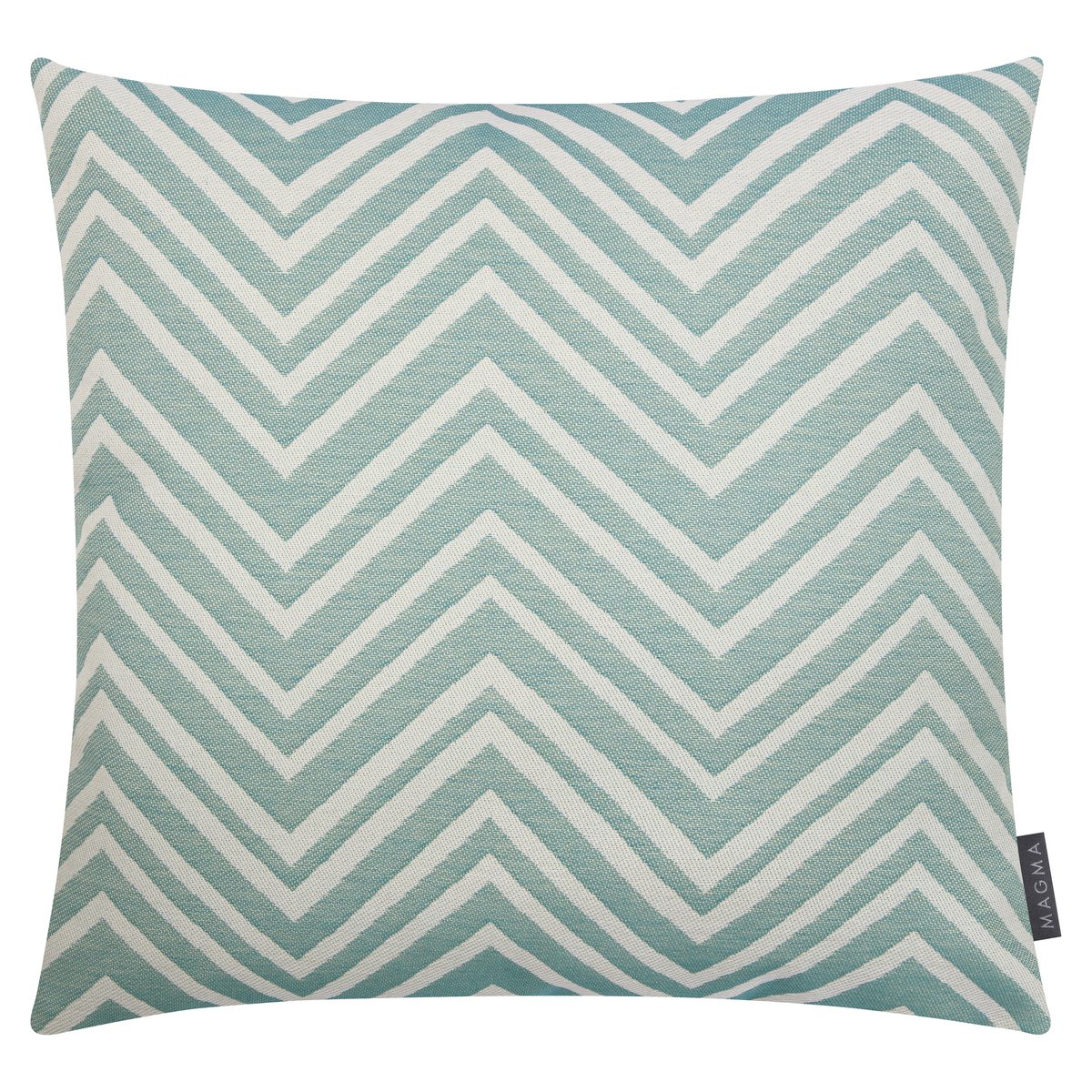 Lot de 2 housses de coussin exterieur Dralon LOBOS bleu et blanc, MAGMA HEIMTEX