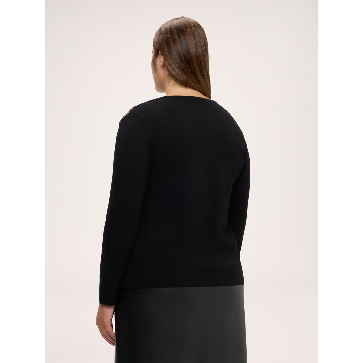Pull avec détails cut out noir, FIORELLA RUBINO