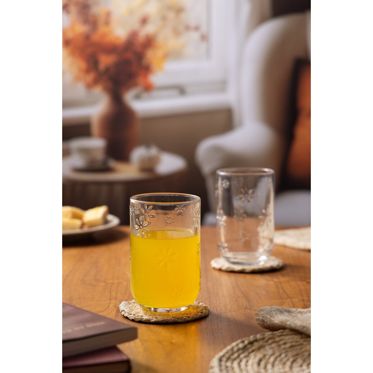 Set of 4 Daisy Hiball Glasses transparent, RAVENHEAD