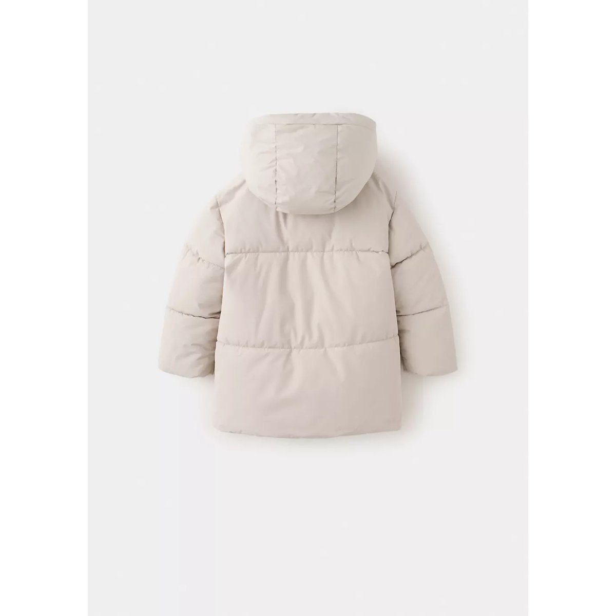 Anorak matelassé détails contrastants gris glacé, MANGO BABY