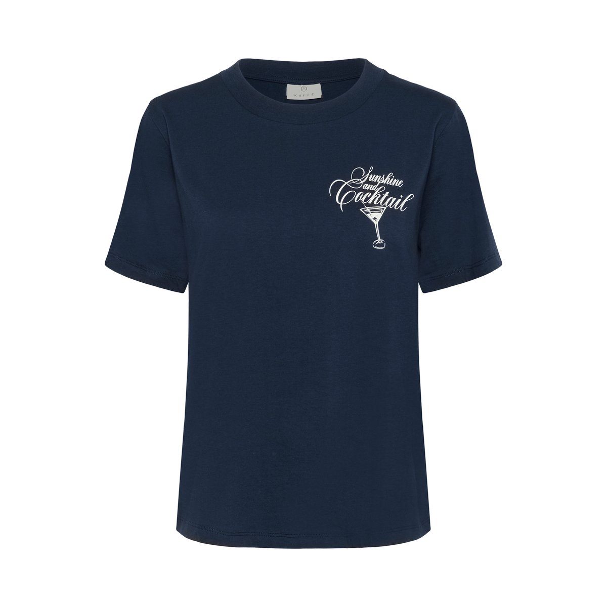 Short sleeved blouse bleu midnight marine, KAFFE
