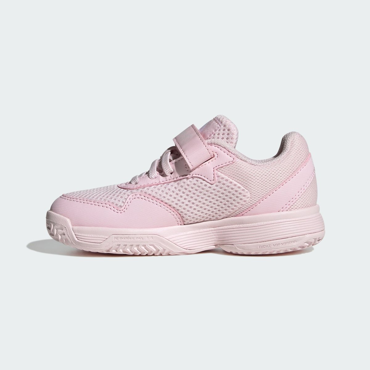Chaussure De Tennis À Scratch Courtflash Enfants Chaussure De Tennis À Scratch Courtflash Enfants distilled pink / cloud white / distilled pink, adidas Performance