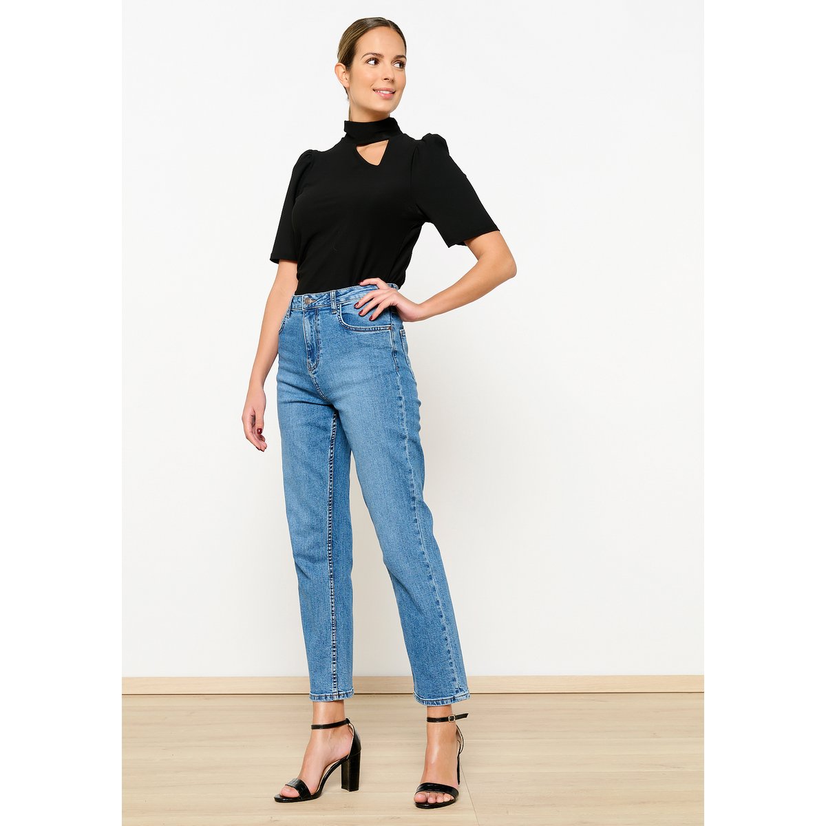 Jean coupe droite medium blue, LOLALIZA