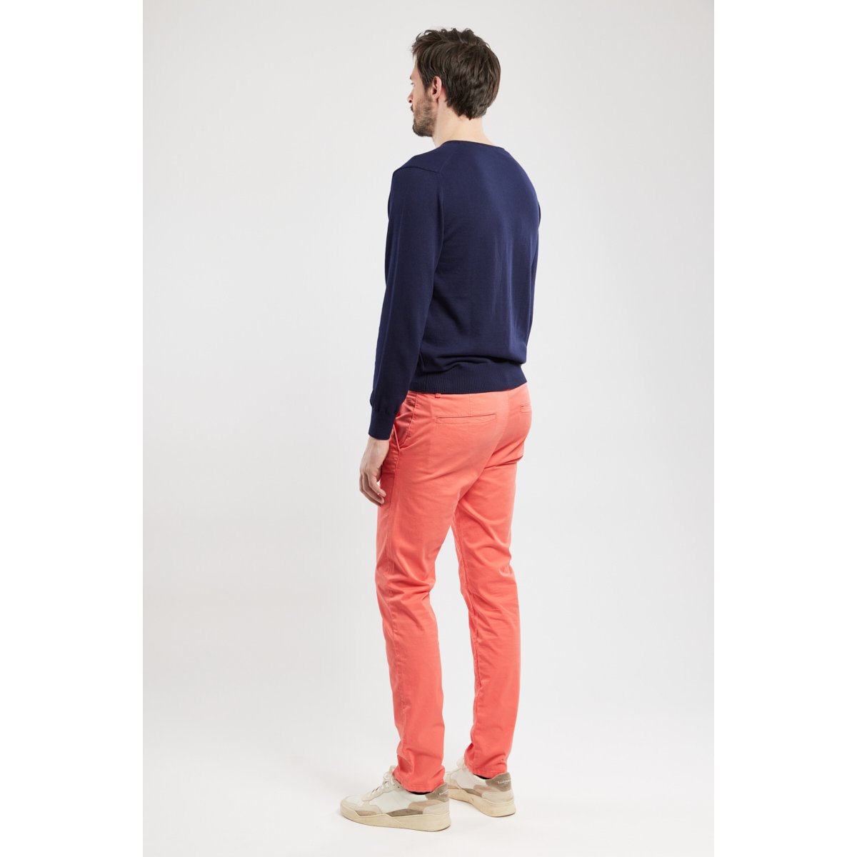 Chino coupe droite - coton coral e24, ARMOR-LUX