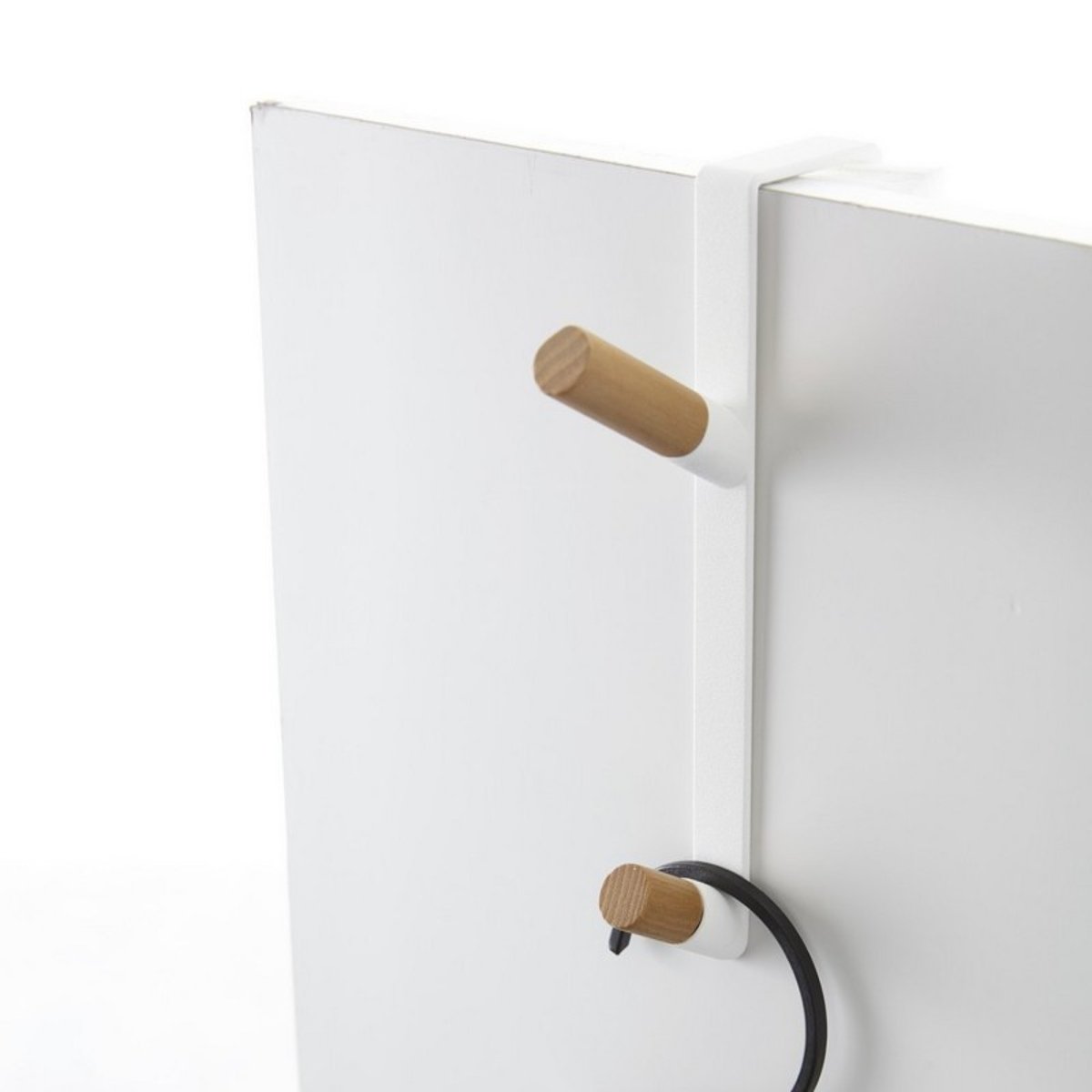 Patère 2 crochets spécial porte Door blanc, YAMAZAKI