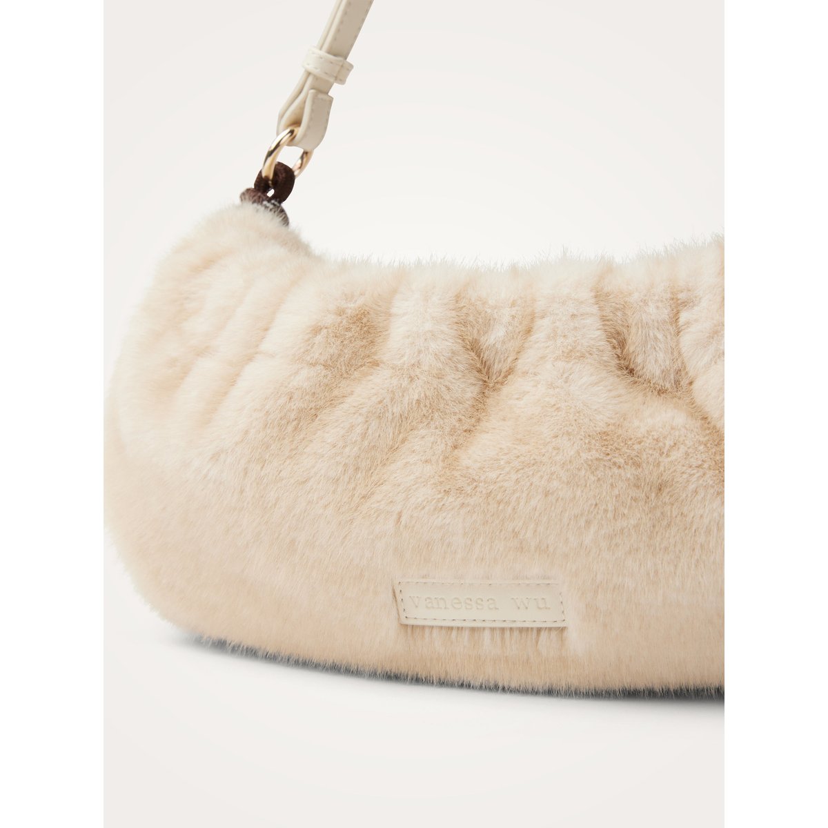 Sac porté épaule CALYX beige, VANESSA WU
