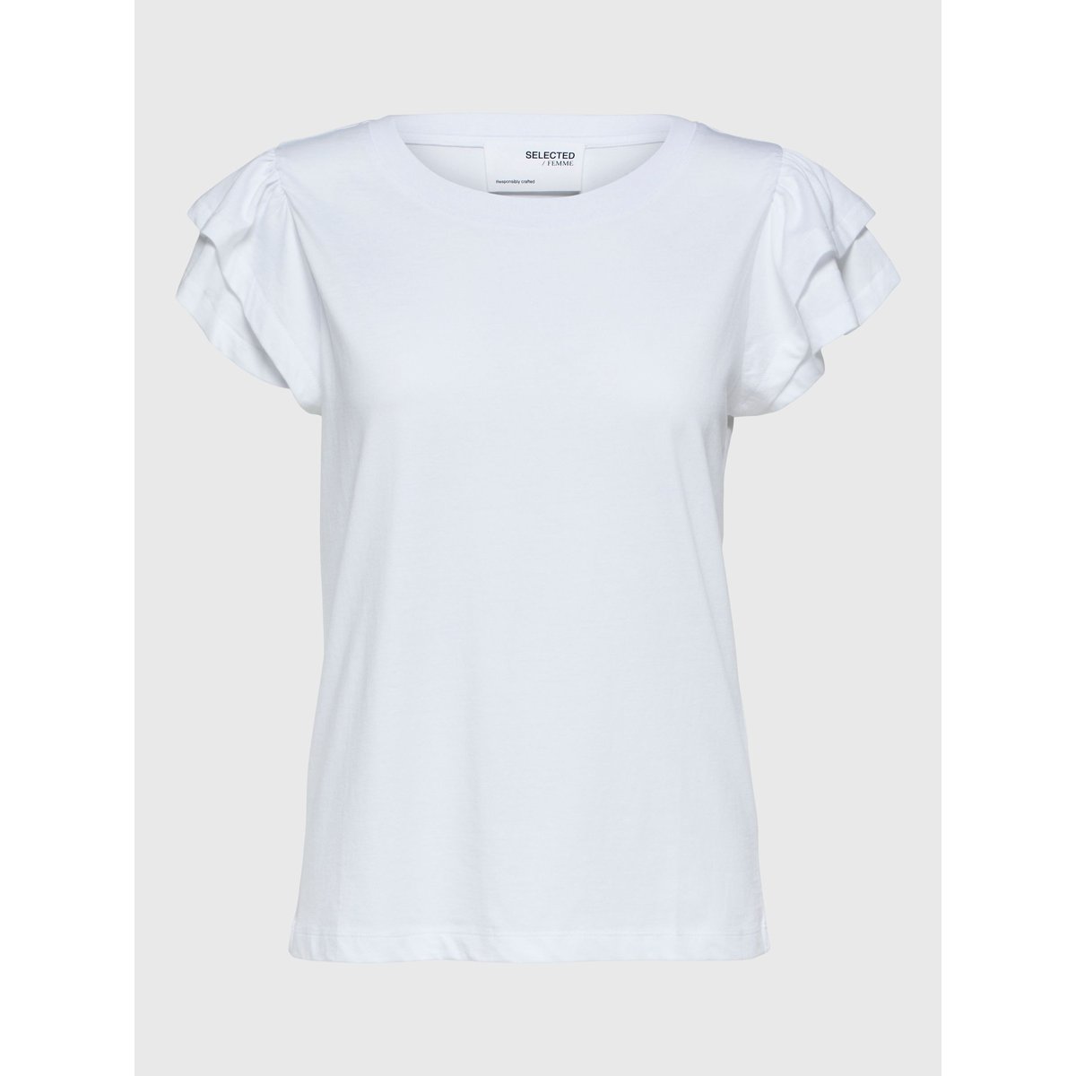 T-Shirt bright white, SELECTED