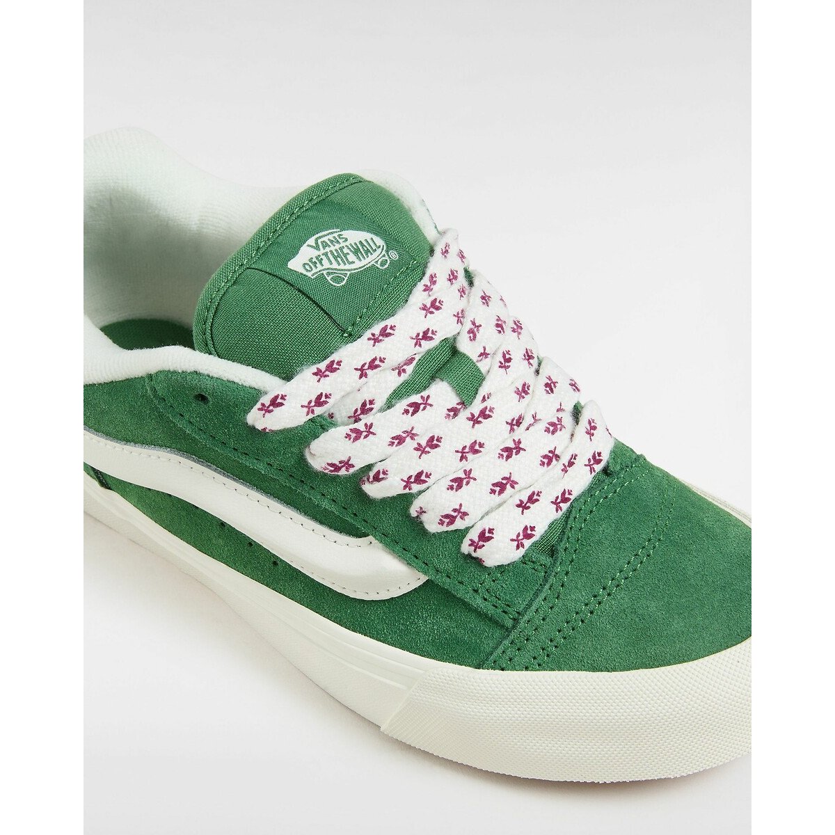 Baskets cuir Knu Skool vert, VANS