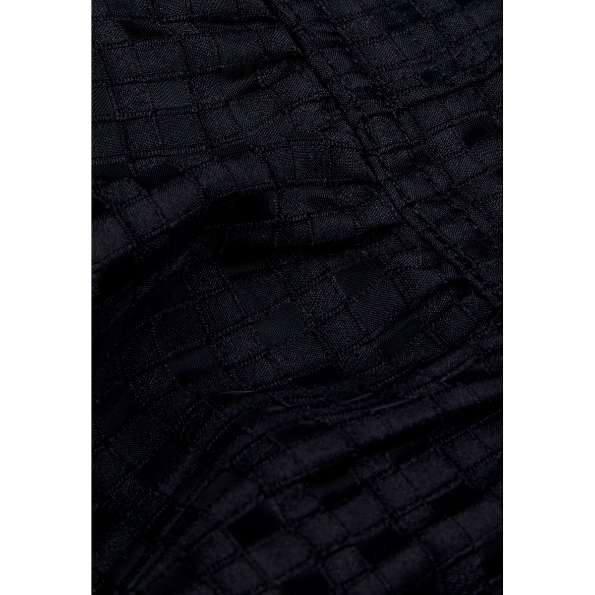 Robe motif carreaux ajourés noir, IKKS