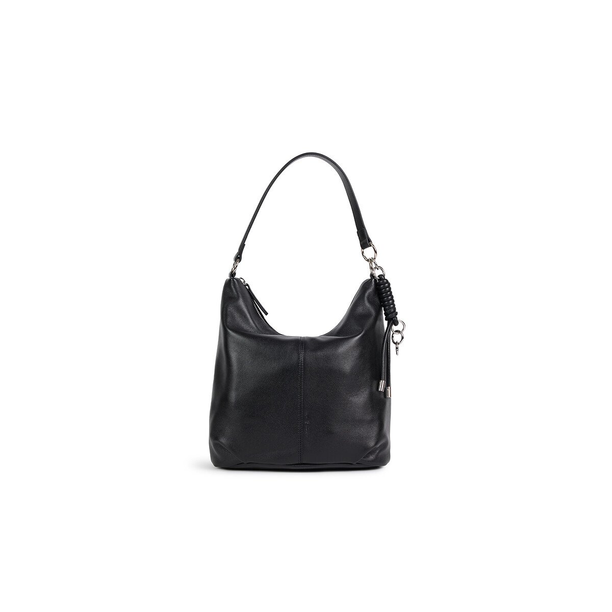 Borsa a bisaccia in pelle, SORA nero , NAT & NIN