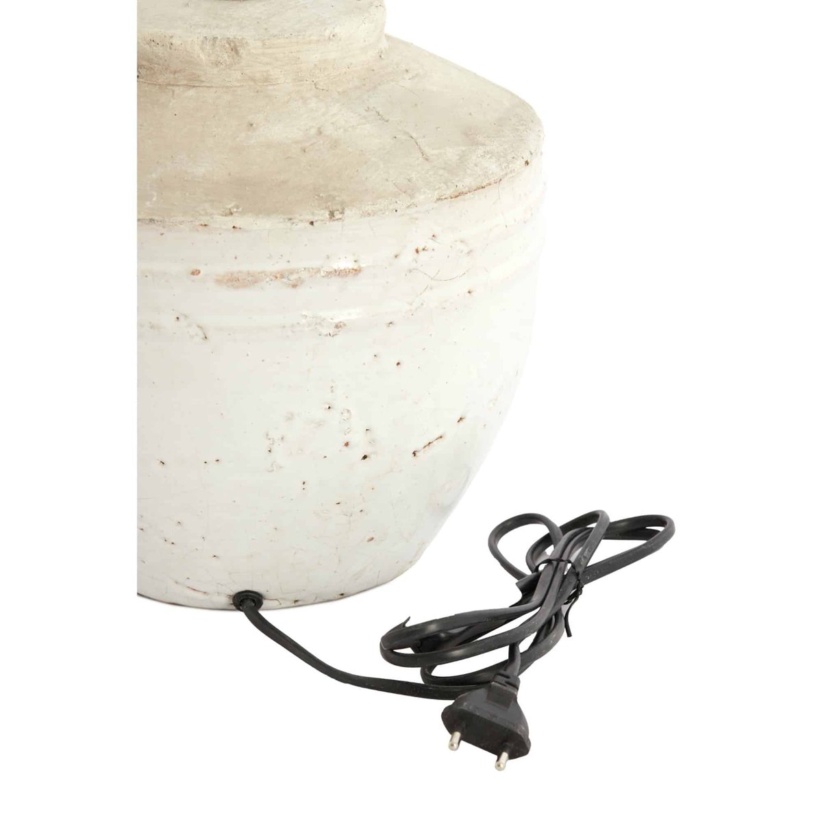 Base De La Lampe Céramique TOBA blanc, LIGHT & LIVING 