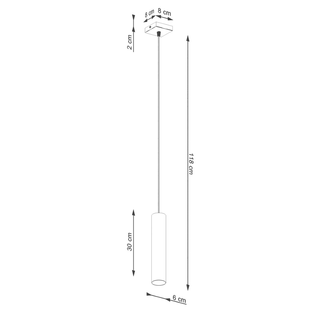 Suspension Acier Ocre Rouge GU10 1 Lagos rouge, EDEN