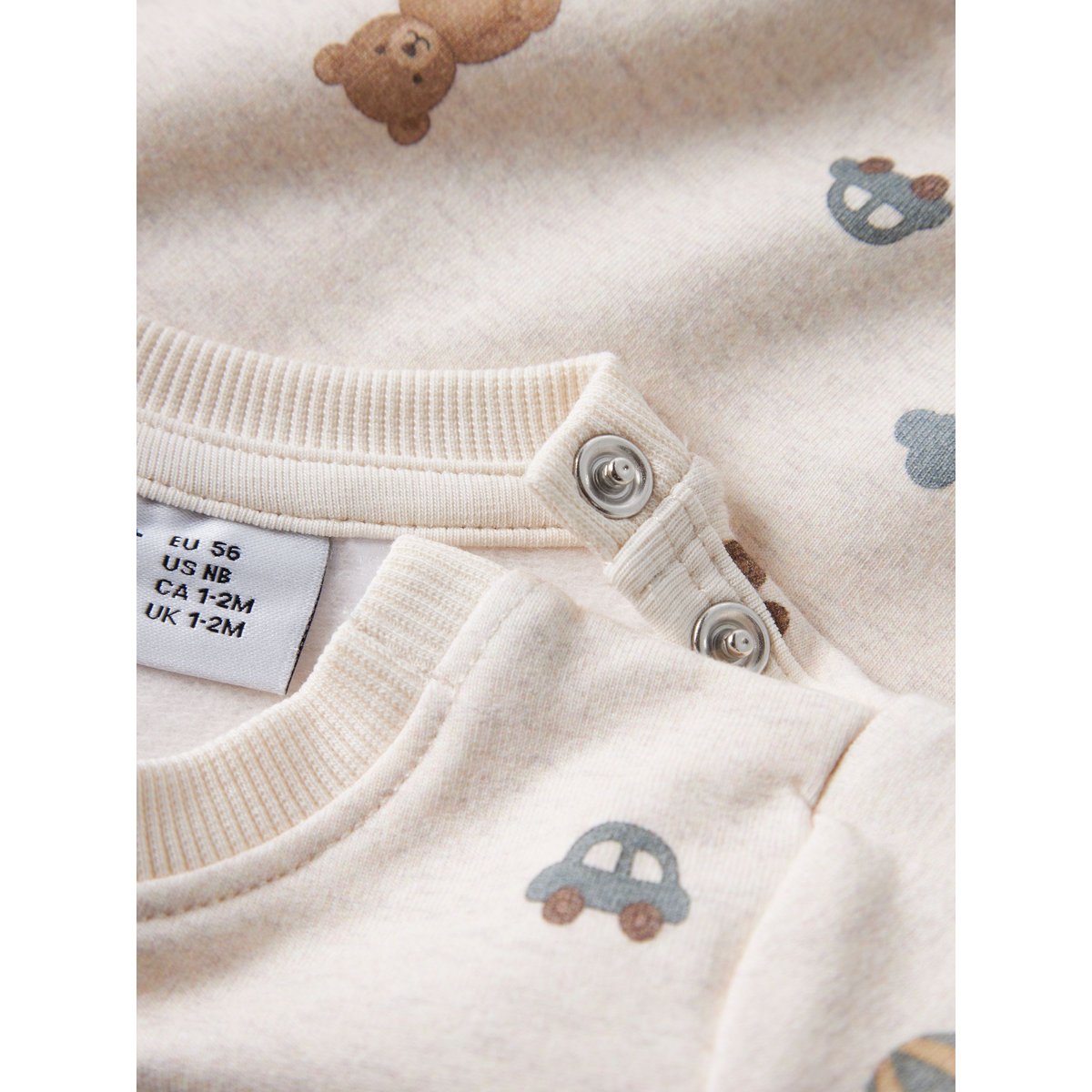 Sweat-Shirt blanc - peyote melange1, NAME IT