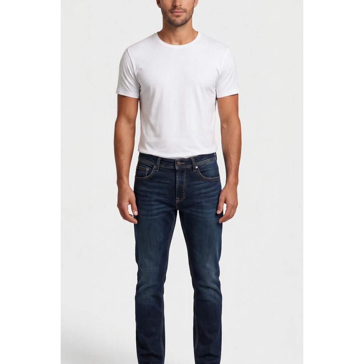 Jeans droite 800/12, longueur 34 blue / black, LE TEMPS DES CERISES