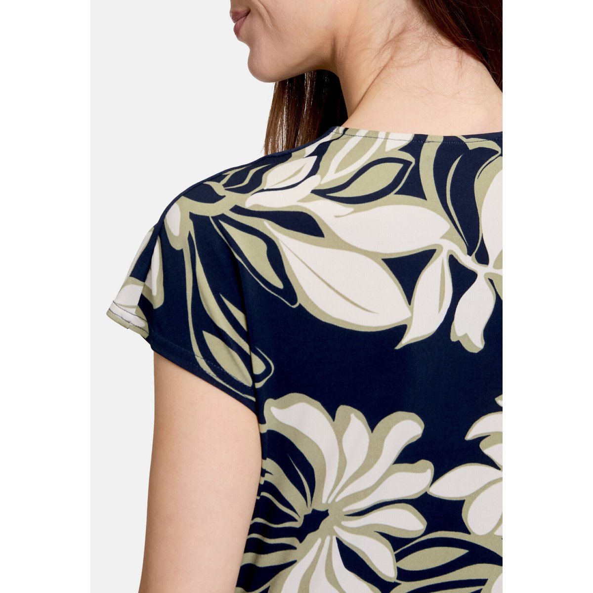 Robe longueur midi à fronce dark blue/green, BETTY BARCLAY