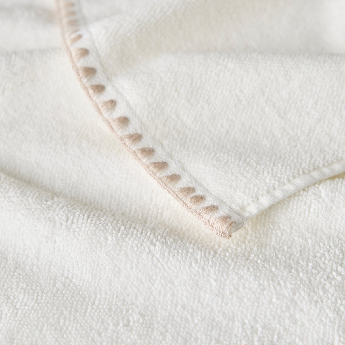 Drap de bain coton bio OPALYS ivoire, CARRE BLANC