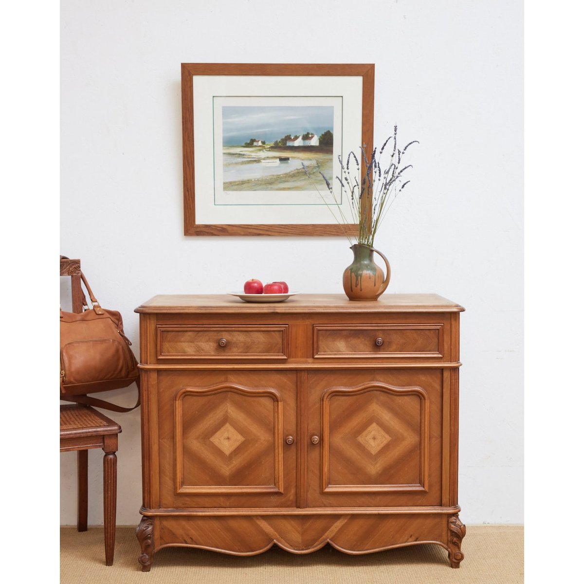 Buffet en bois clair Gilbert N°1744 - Bon état bois clair, DEBONGOUT