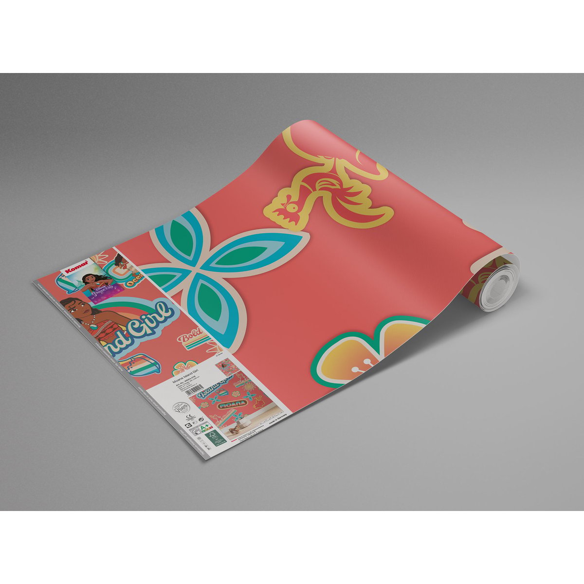 Papier peint Komar - Moana Island Girl - 200 x 280 cm multicolore, HEXOA