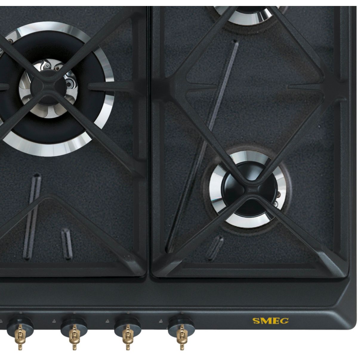 Table Gaz Srv876aogh noir, SMEG