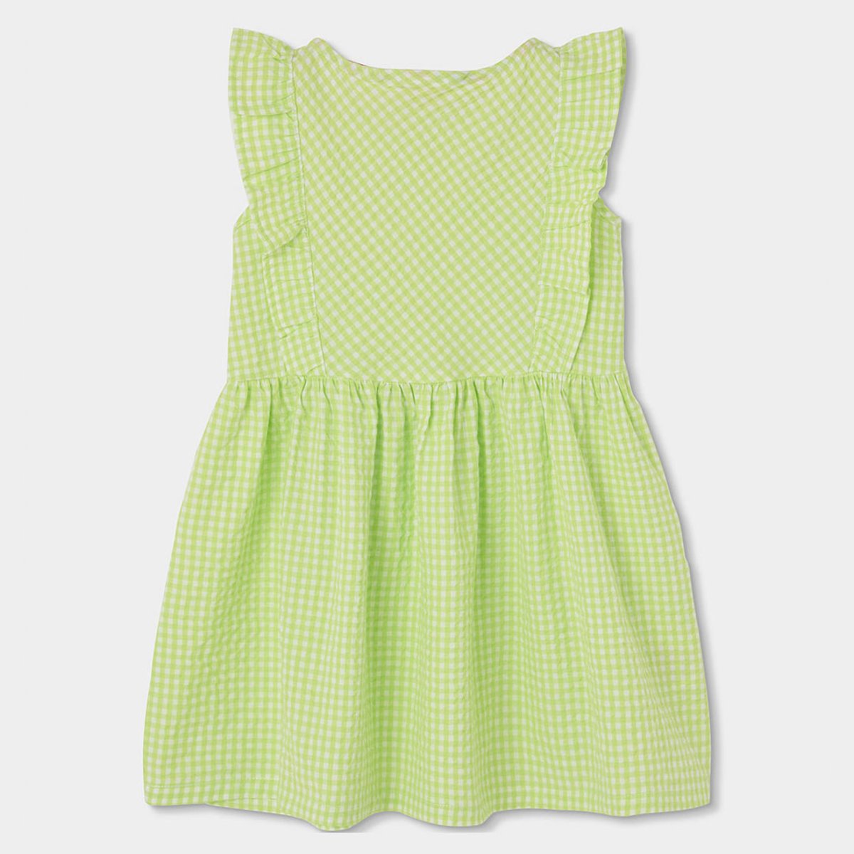 Robe en popeline à carreaux multicolore, BOBOLI