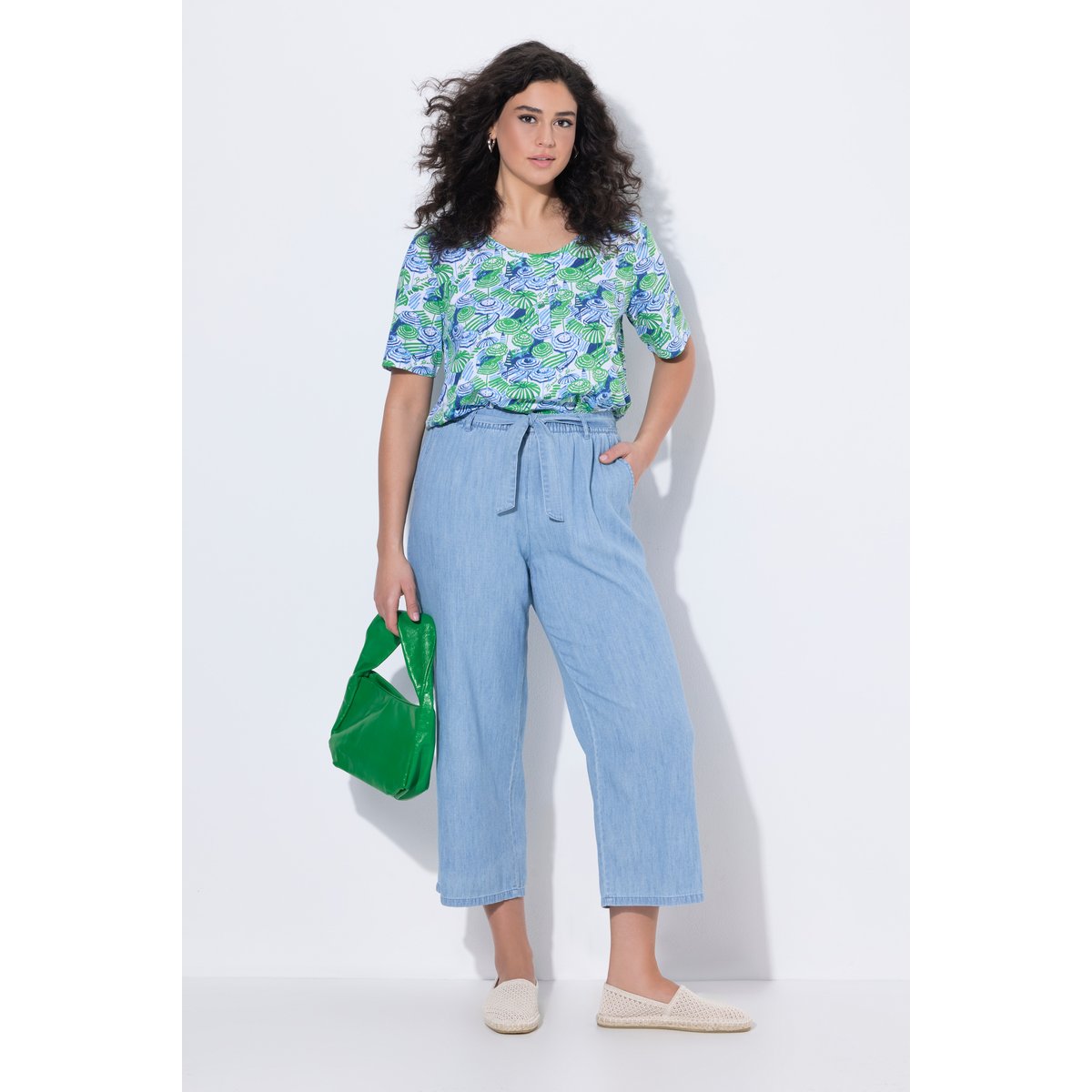 Jupe-culotte Rose, en Lyocell mélangé bleu clair, ULLA POPKEN