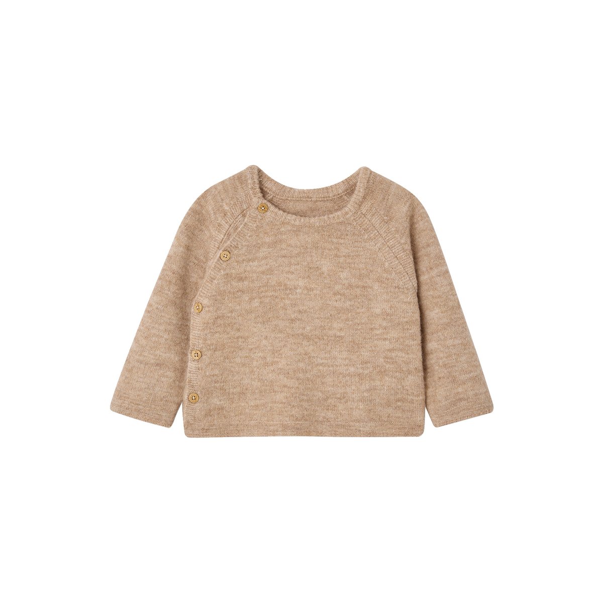 Ensemble naissance 3 pièces beige chiné, VERTBAUDET
