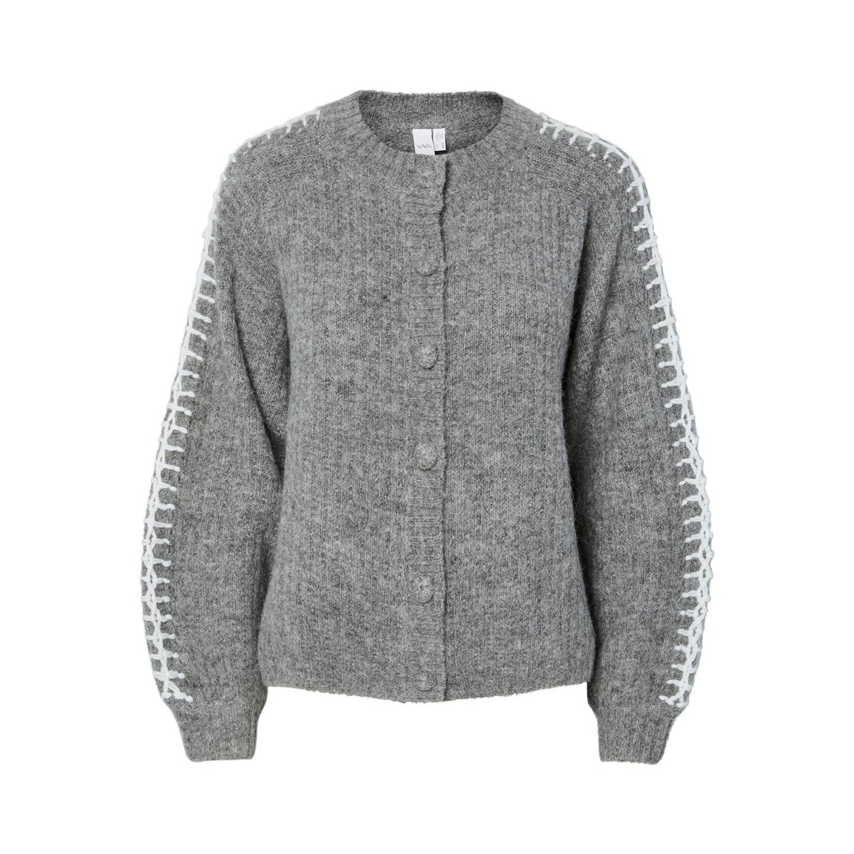 Cardigan En Maille medium grey melange, YAS